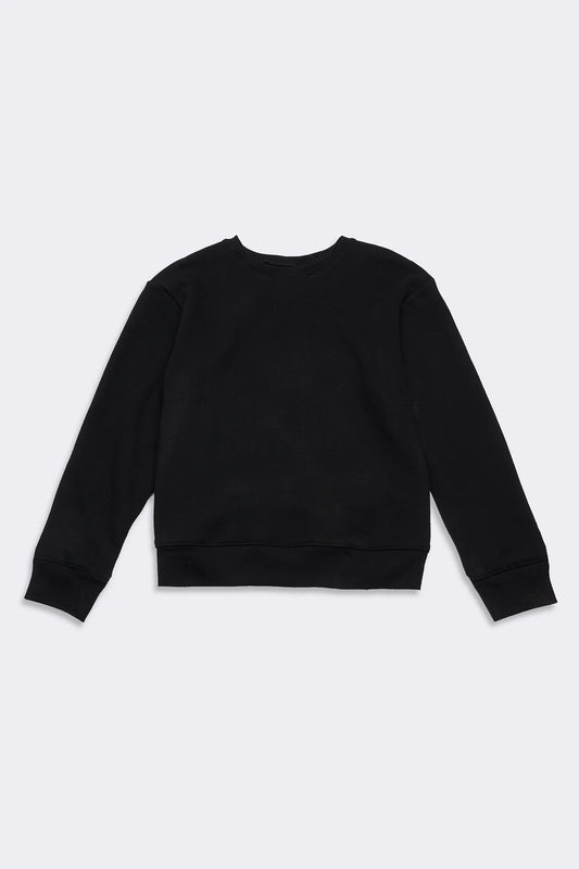 Women's Heavyweight Crew Sweatshirt in Black
